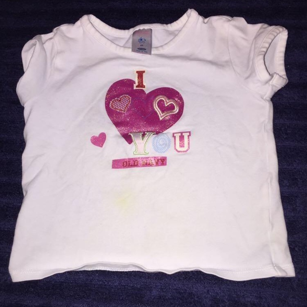 Old Navy I 💞 you shirt 3T
